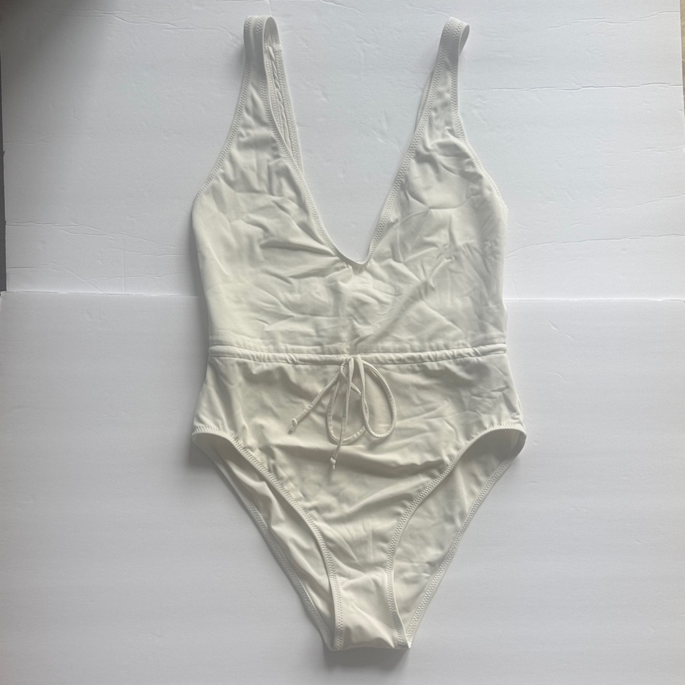 SOLID & STRIPED Ivory One Piece Swimsuit